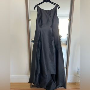 Adrianna Papell high low black formal dress